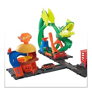 Hot Wheels Dragon Drive Firefight Playset