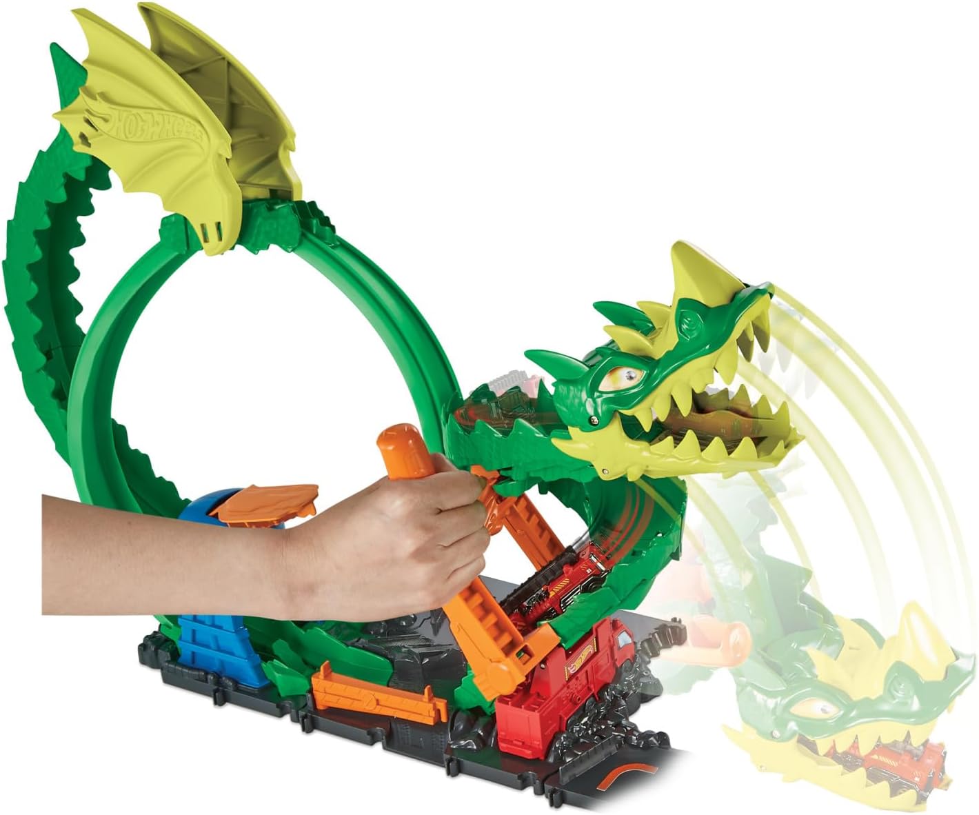 Hot Wheels Dragon Drive Firefight Playset