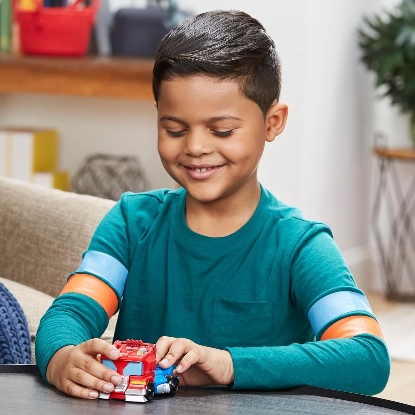 Transformers Rescue Bots Academy 4.5" Easy 1-Step Optimus Prime Figure