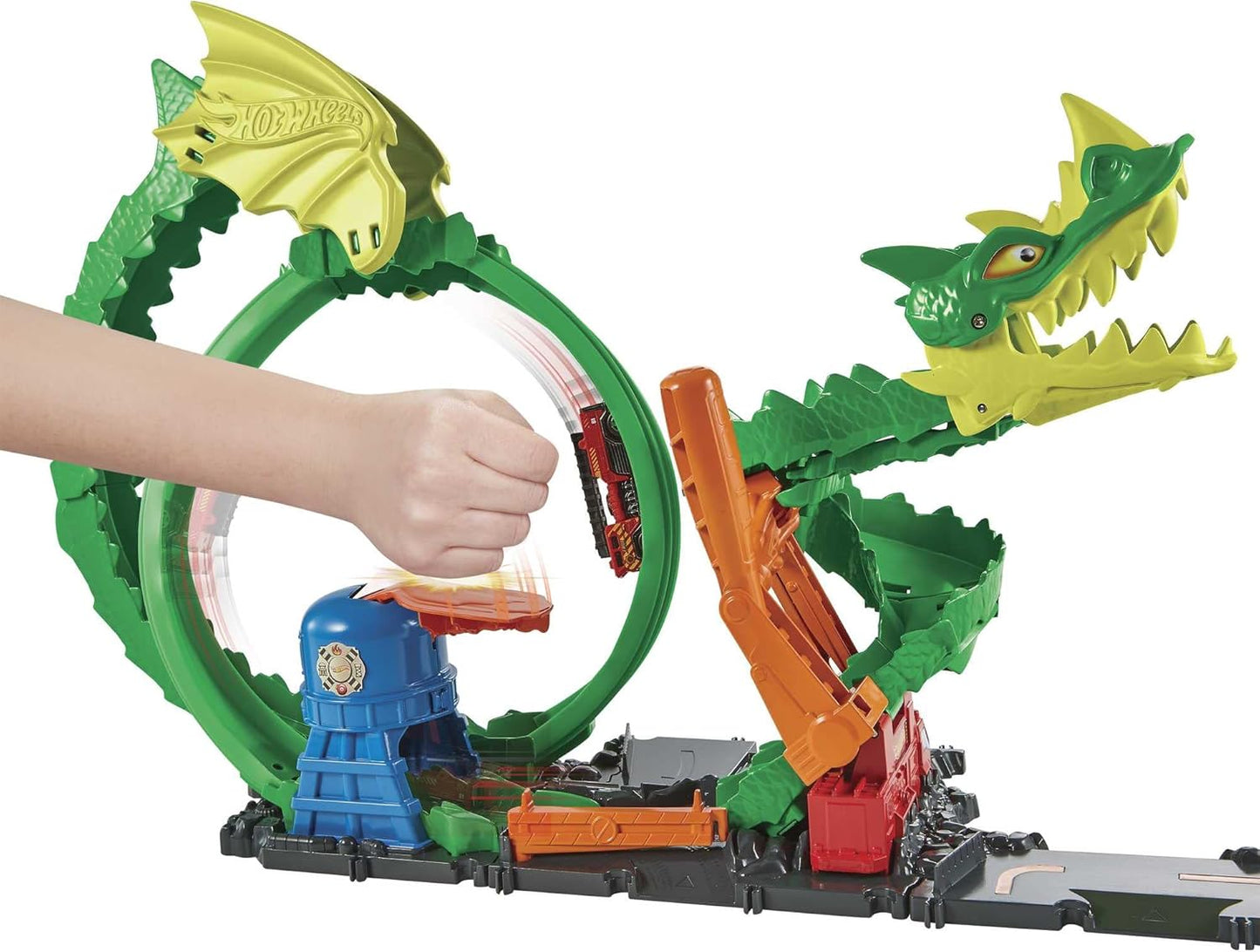 Hot Wheels Dragon Drive Firefight Playset