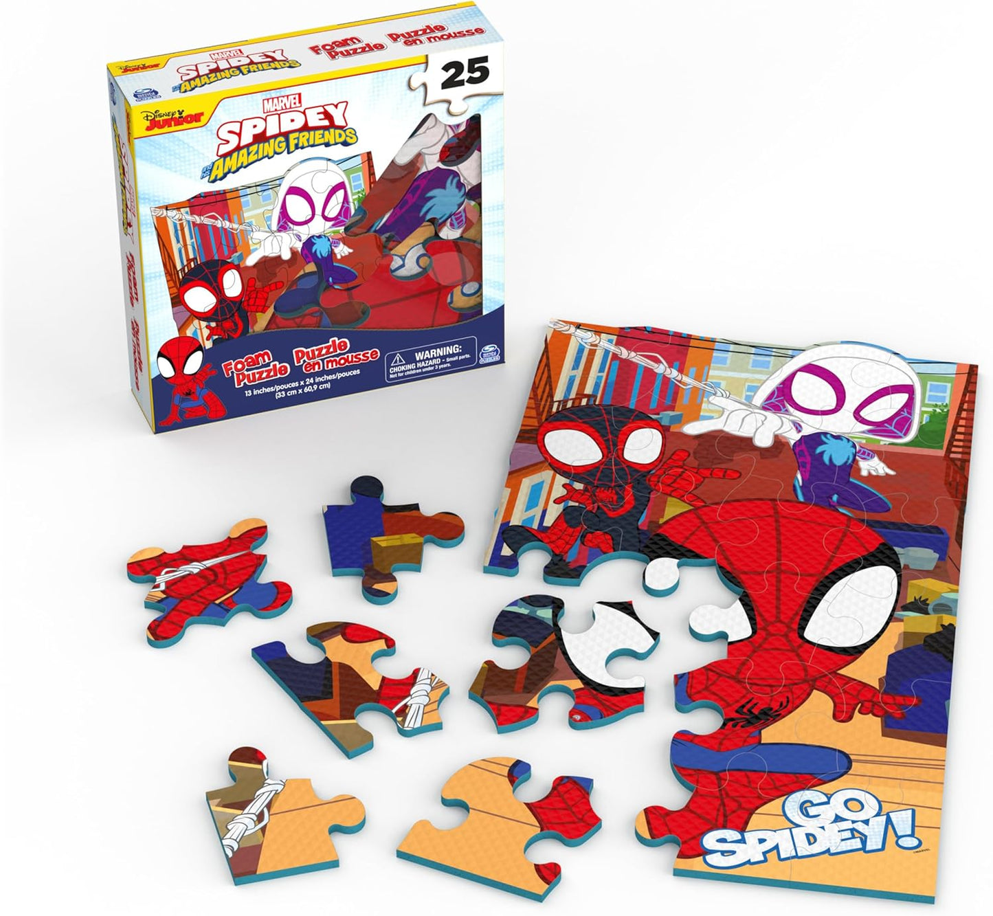 Marvel Spin Master Spidey and His Amazing Friends 25pc Foam Puzzle Mat
