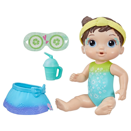 Baby Alive Rainbow Spa Baby Doll (Brown Hair)