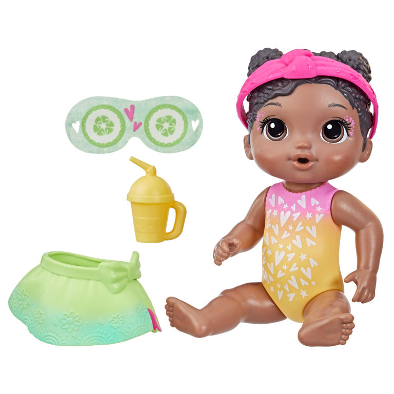 Baby Alive Rainbow Spa Baby Doll- Black Hair