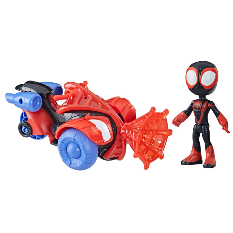 Marvel Spidey and His Amazing Friends Miles Morales Techno Racer Set FFP Packaging