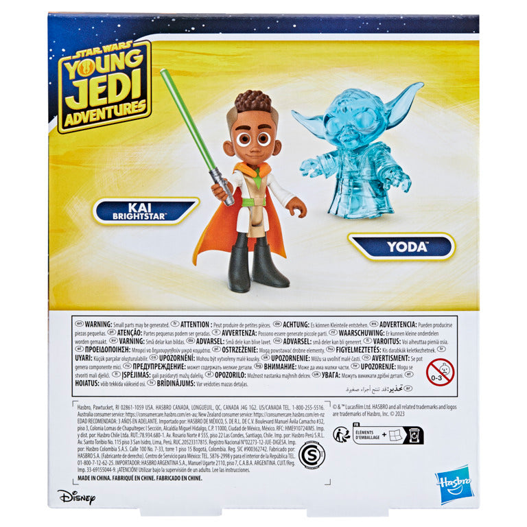 Star Wars Young Jedi Adventures Yoda and Kai Brightstar Action Figure and Accessory Playset