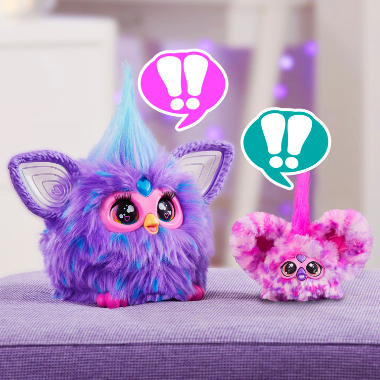 Furby Furblets 2-Pack Ray-Vee & Hip-Bop Mini Electronic Plush Toy
