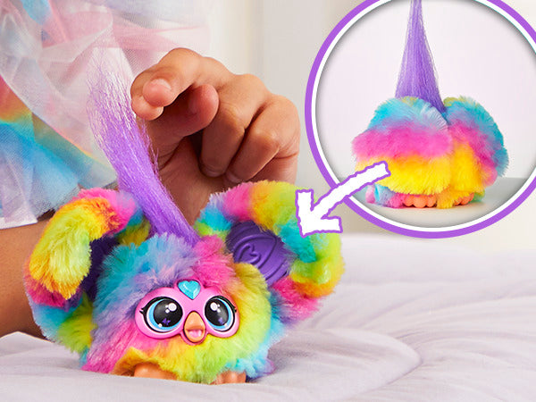 Furby Furblets 2-Pack Ray-Vee & Hip-Bop Mini Electronic Plush Toy