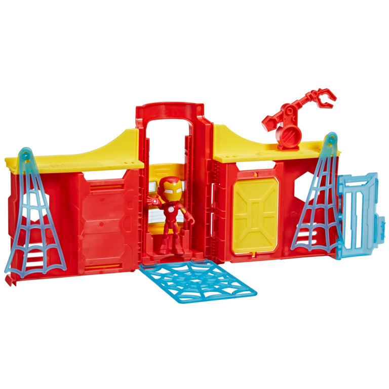 Marvel Spidey and His Amazing Friends Stark Tower Playset with Iron Man Action Figure