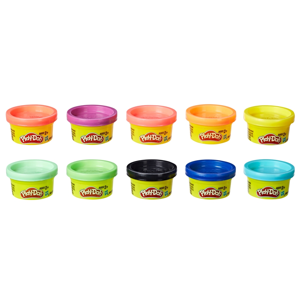 Play-Doh 10 Mini Color Cans Party Pack (10- 1oz Tubs)