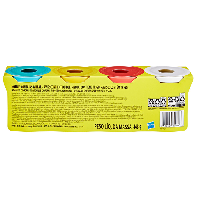Play-Doh Classic Colors 4 ounce Tubs 4-Pack