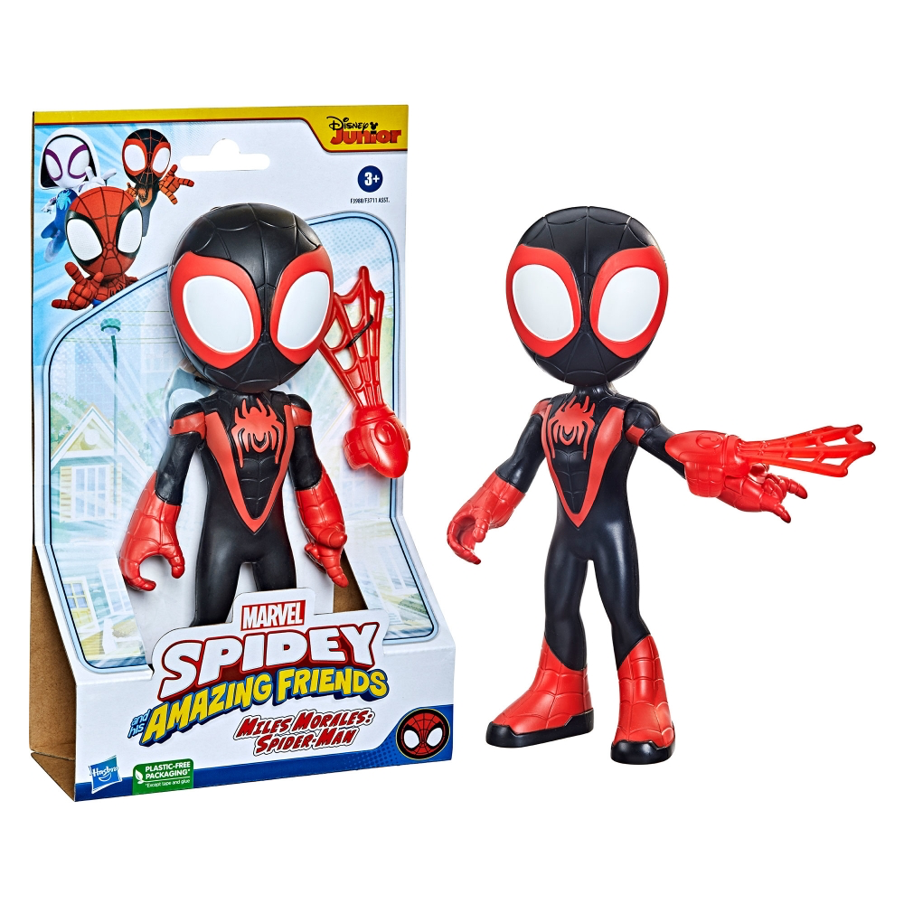 Marvel Spidey and His Amazing Friends Supersized Miles Morales 9” Action Figure