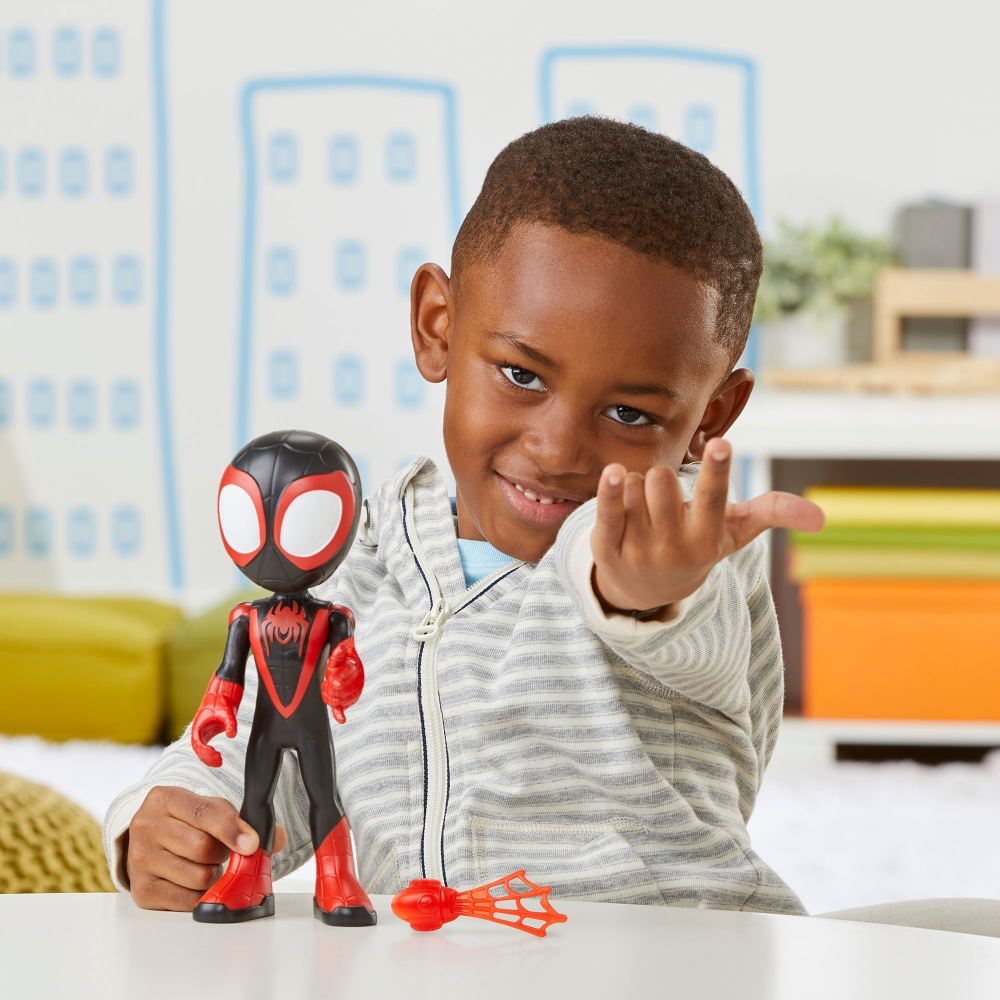 Marvel Spidey and His Amazing Friends Supersized Miles Morales 9” Action Figure