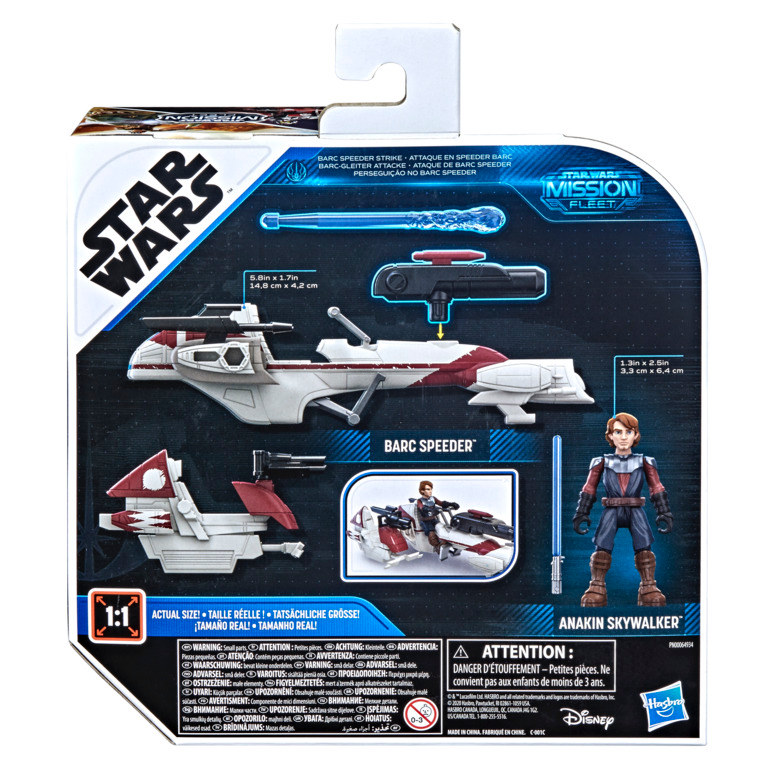 Star Wars Mission Fleet Anakin Skywalker Barc Speeder Figure Set