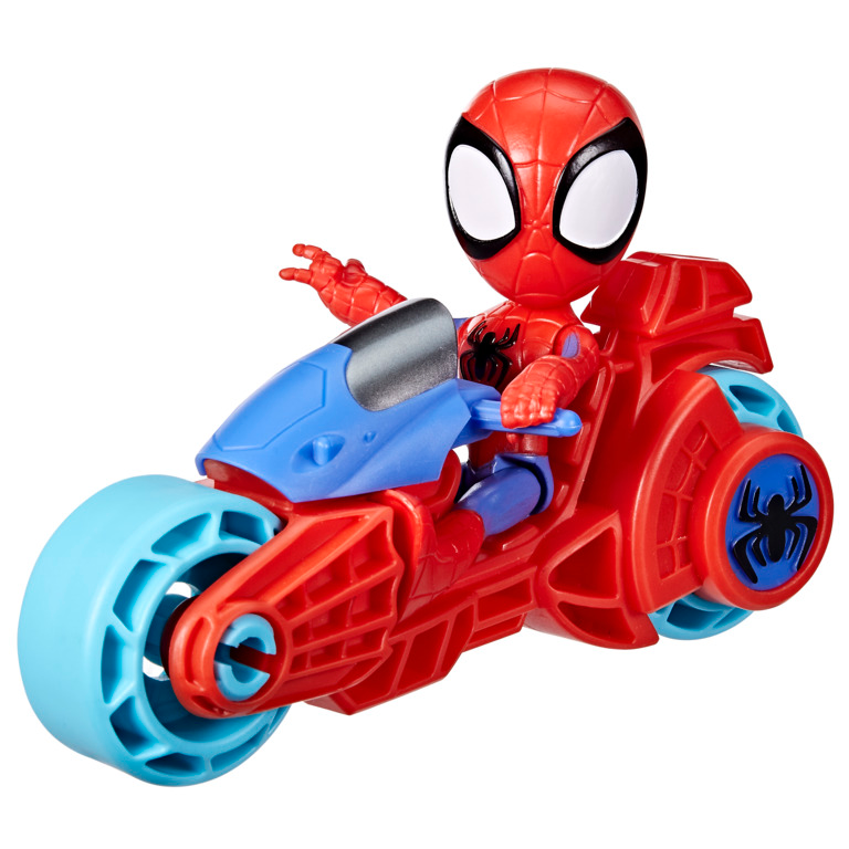 Marvel Spidey and His Amazing Friends 4" Spidey Figure and Motorcycle Set