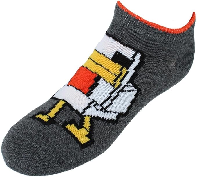 Minecraft Novelty Printed Mix-It-Up Socks 6 Pairs (Boys Size 9-2.5)