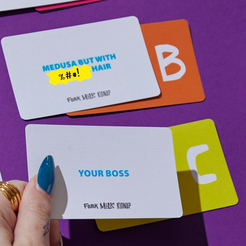 Fork Milk Kidnap Action Card Game!
