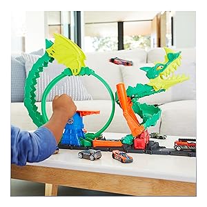 Hot Wheels Dragon Drive Firefight Playset