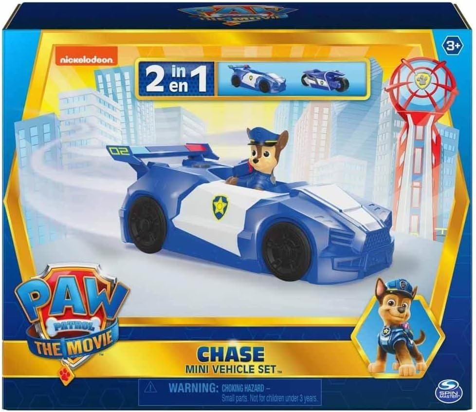 Paw Patrol 2-in-1 Chase Mini Vehicle Set
