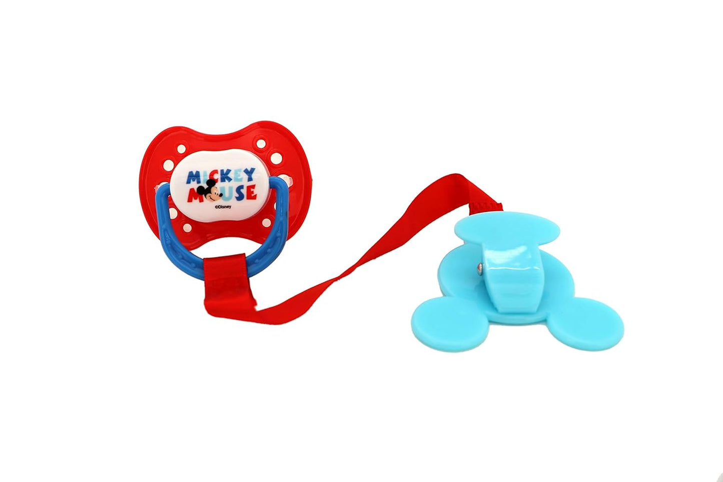 Disney Mickey Mouse Baby Orthodontic 4pc Pacifier and Holder Set