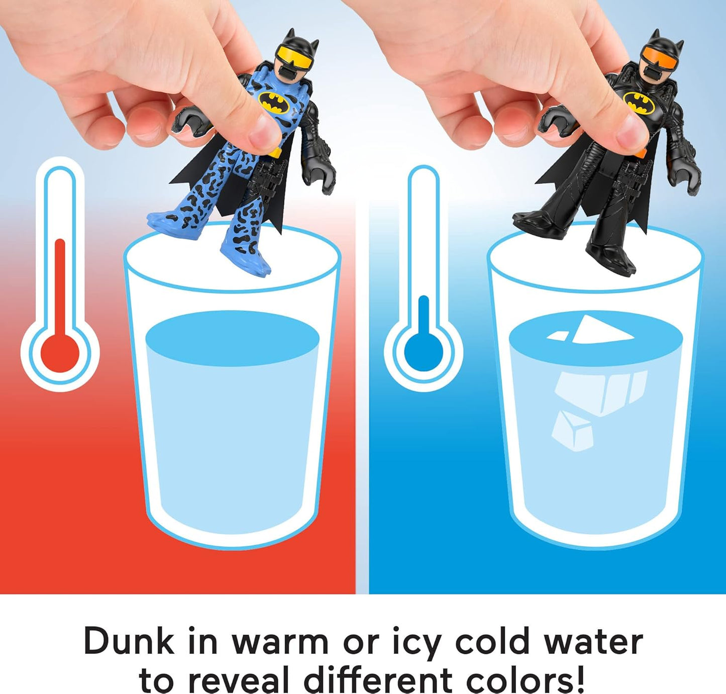 Fisher-Price DC Super Friends Color Changers Batman and Two Face Figures Set