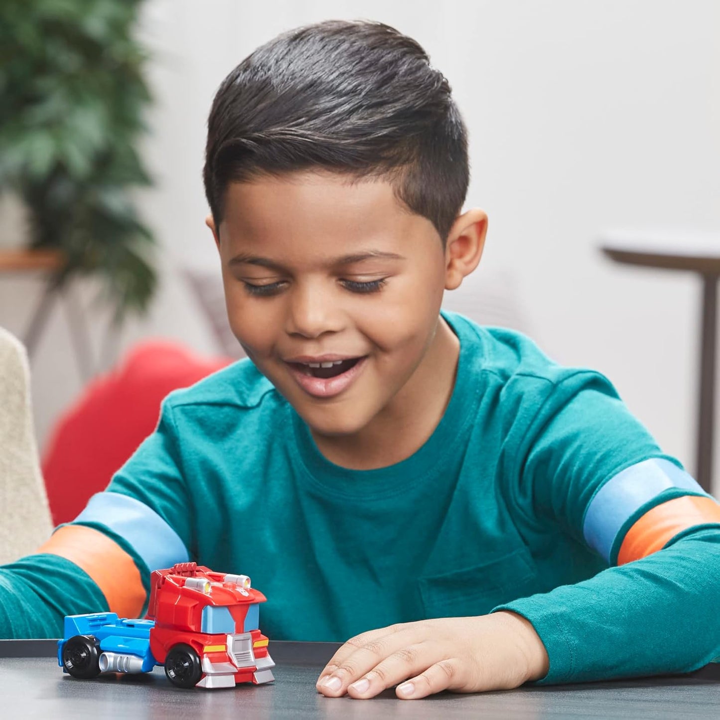 Transformers Rescue Bots Academy 4.5" Easy 1-Step Optimus Prime Figure