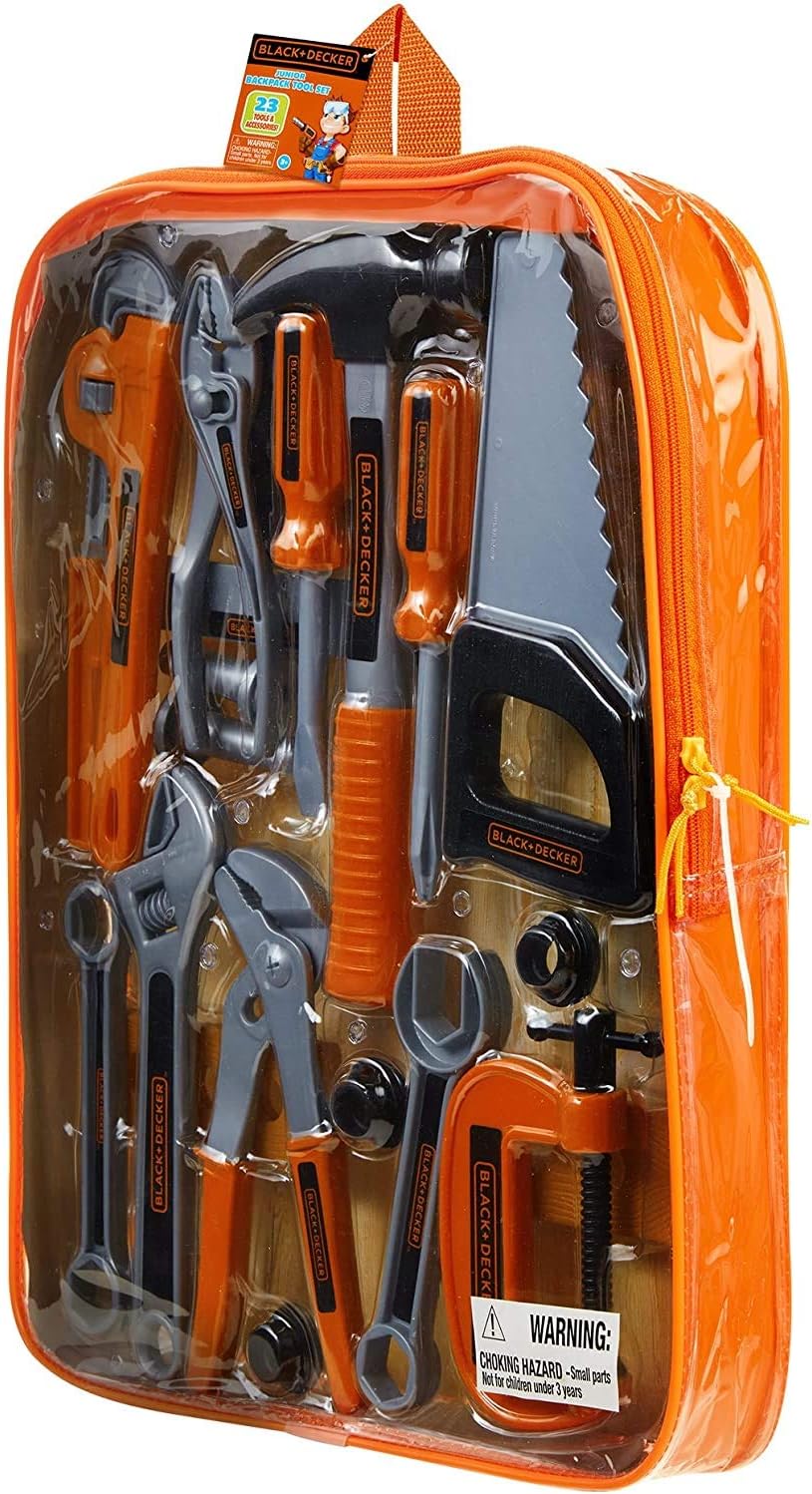Jakks Black and Decker Play and Go Tools 23pc. Backpack
