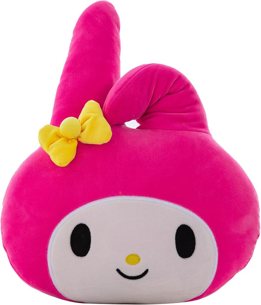 Hello Kitty My Melody Head Shaped Squishy Cloud 11" x 13"  Plush Pillow