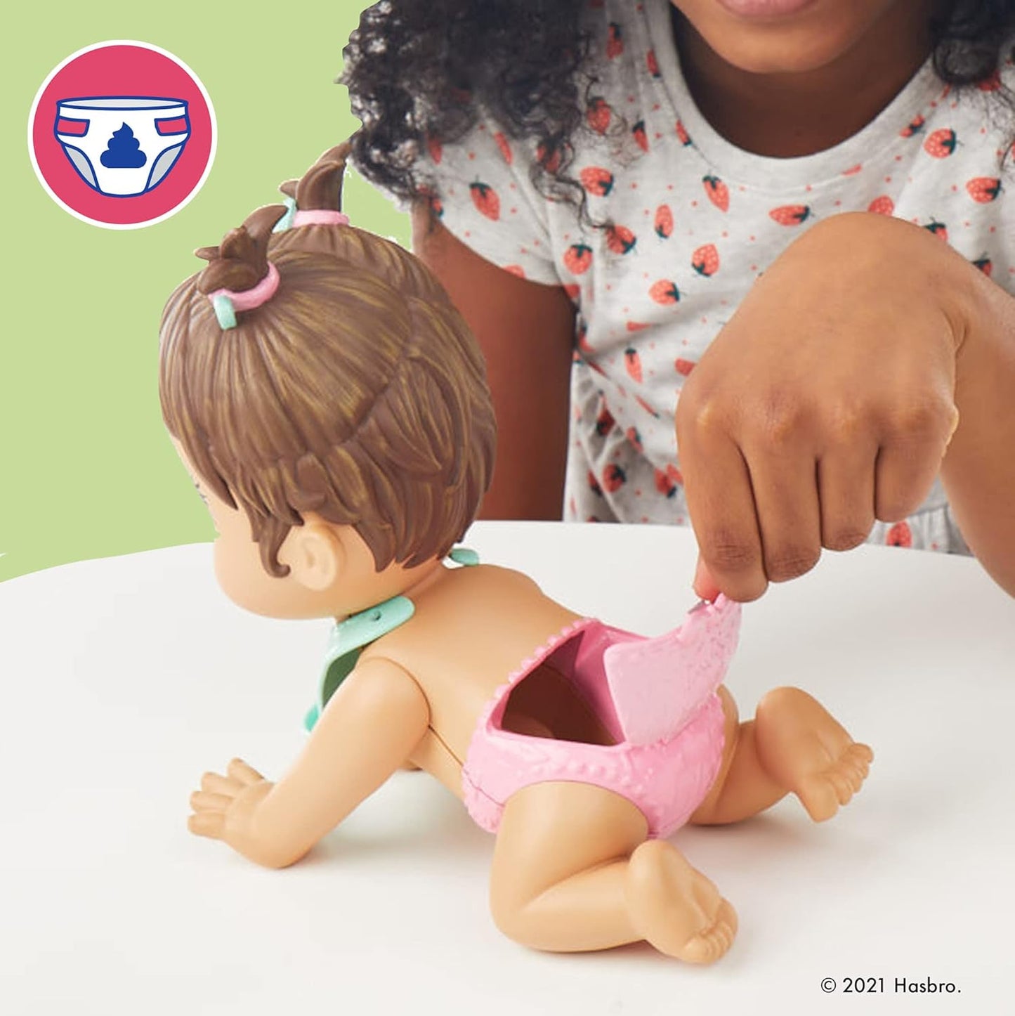 Baby Alive Lil Snacks Doll (Brown Hair)