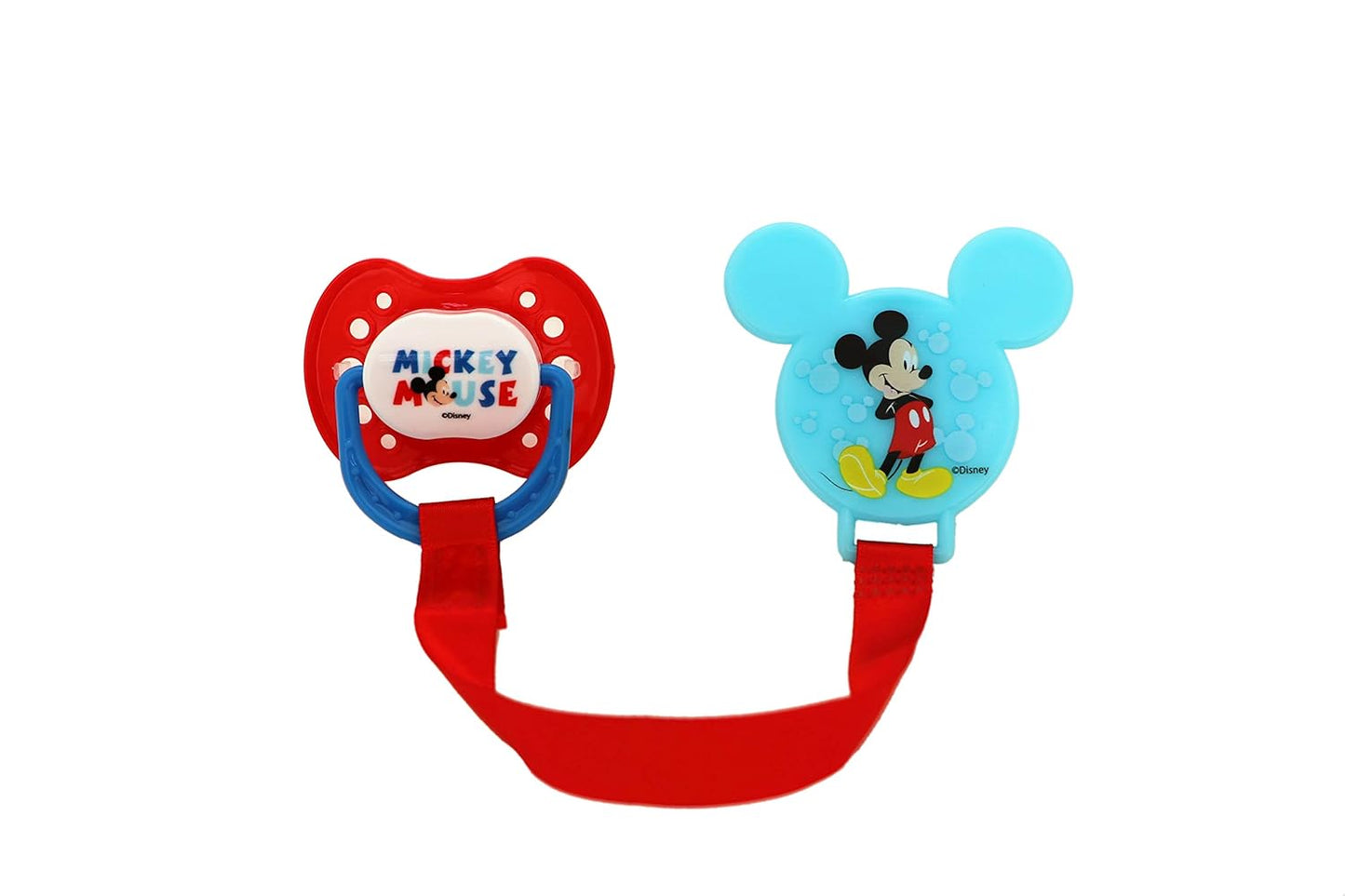 Disney Mickey Mouse Baby Orthodontic 4pc Pacifier and Holder Set