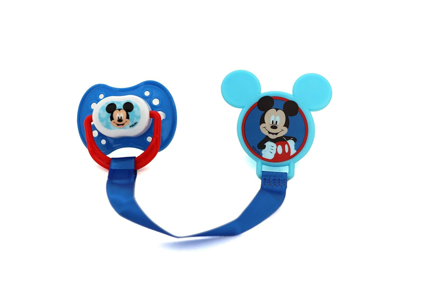 Disney Mickey Mouse Baby Orthodontic 4pc Pacifier and Holder Set