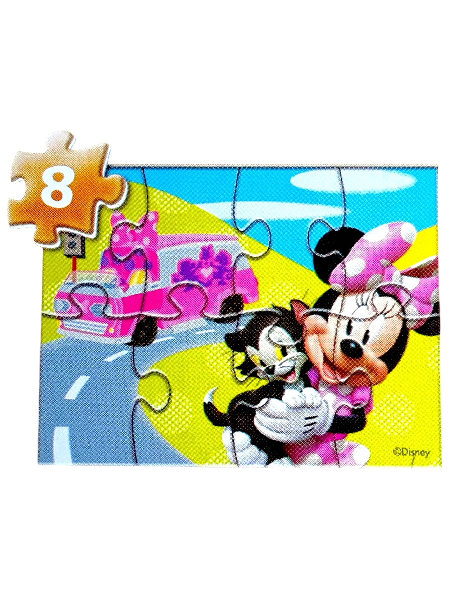 Disney's Minnie Mouse 5-Pack Faux Wood Puzzle Set in Wooden Storage Box