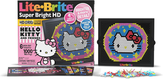 Hello Kitty Super Bright HD Creative Retro Lite-Brite Pegs Light-Up Screen