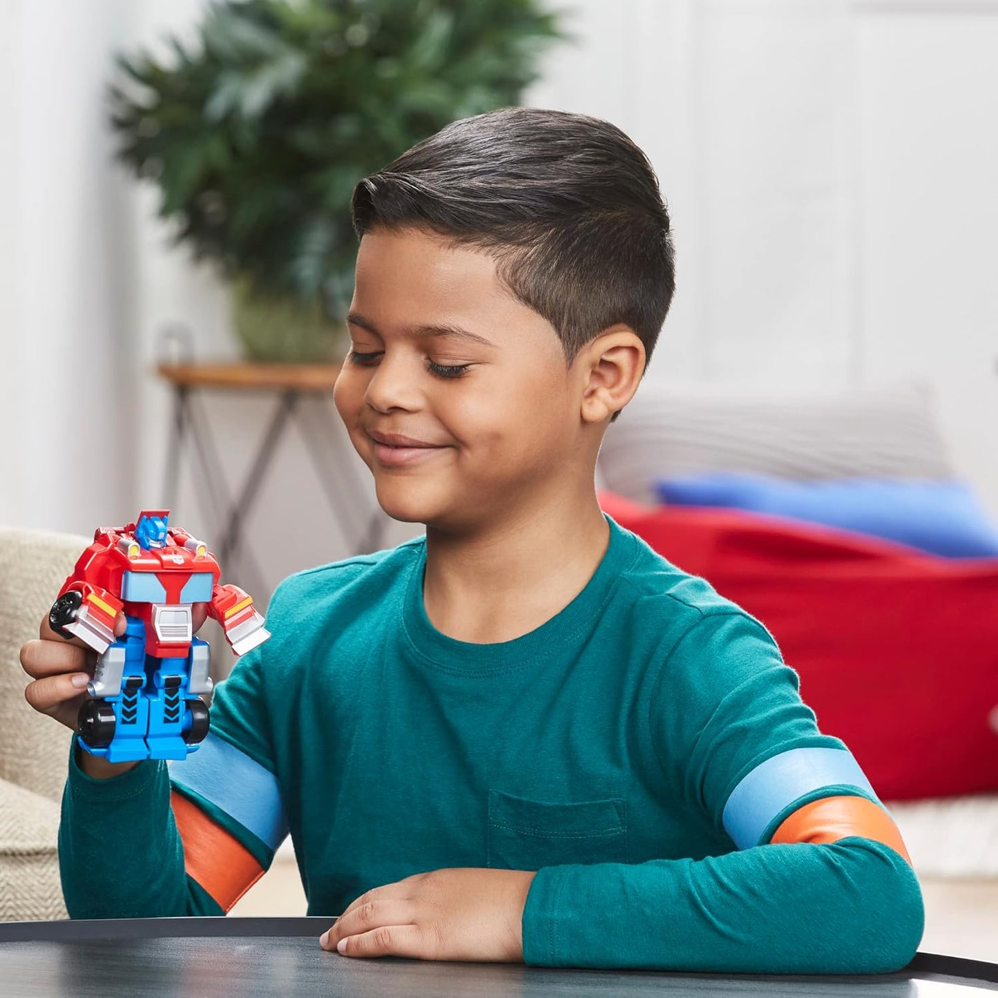 Transformers Rescue Bots Academy 4.5" Easy 1-Step Optimus Prime Figure