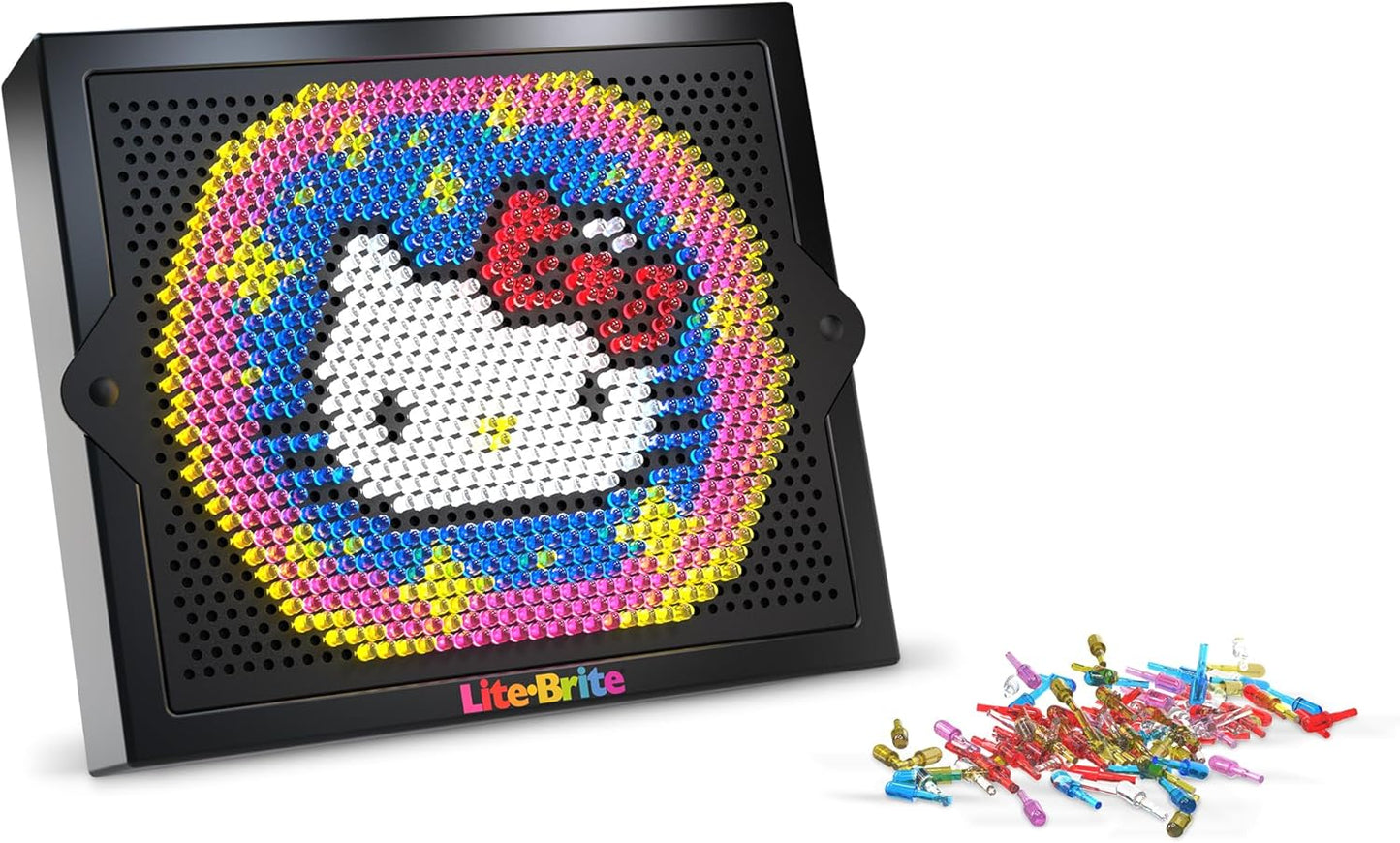 Hello Kitty Super Bright HD Creative Retro Lite-Brite Pegs Light-Up Screen