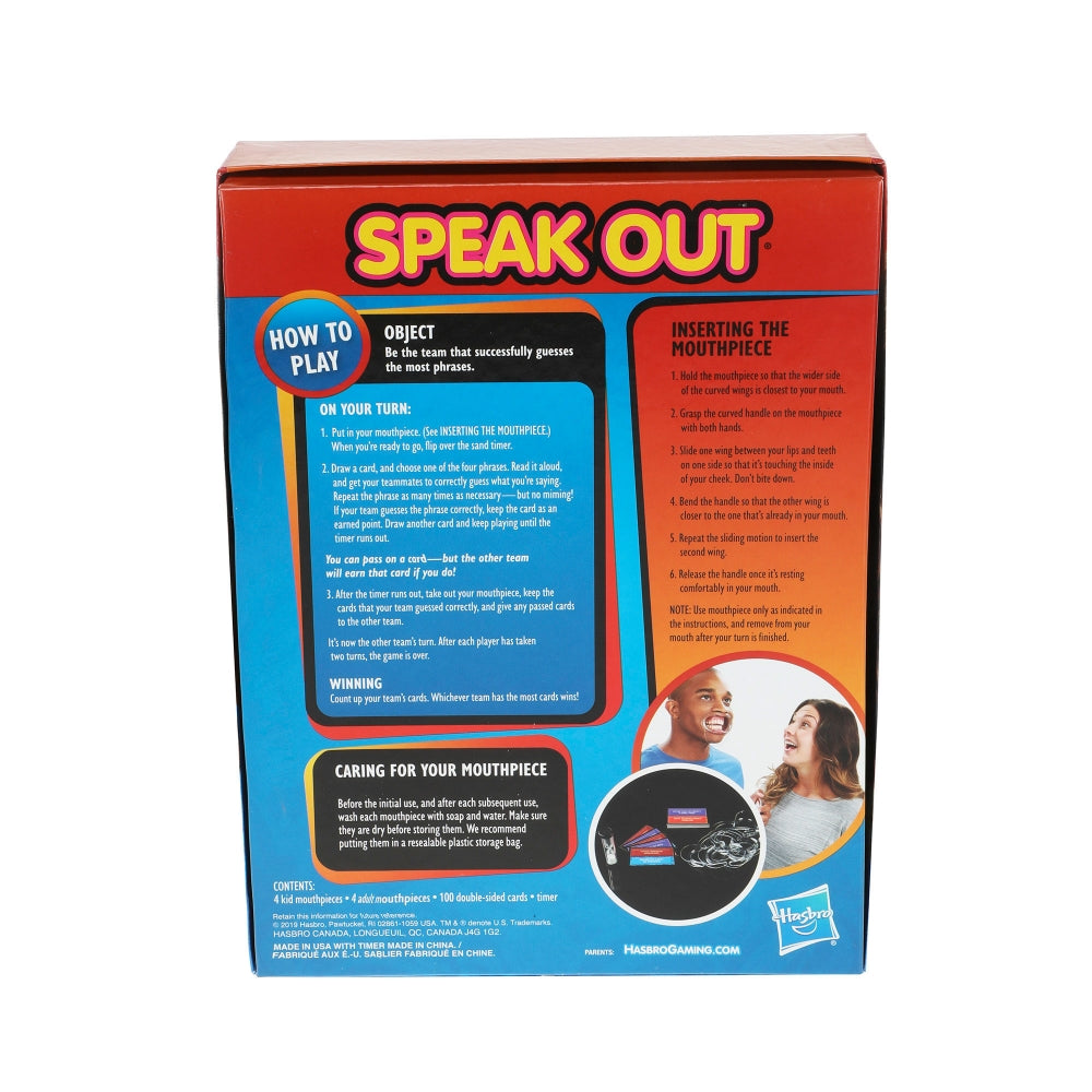 Speak Out Mouthpiece Challenge Game
