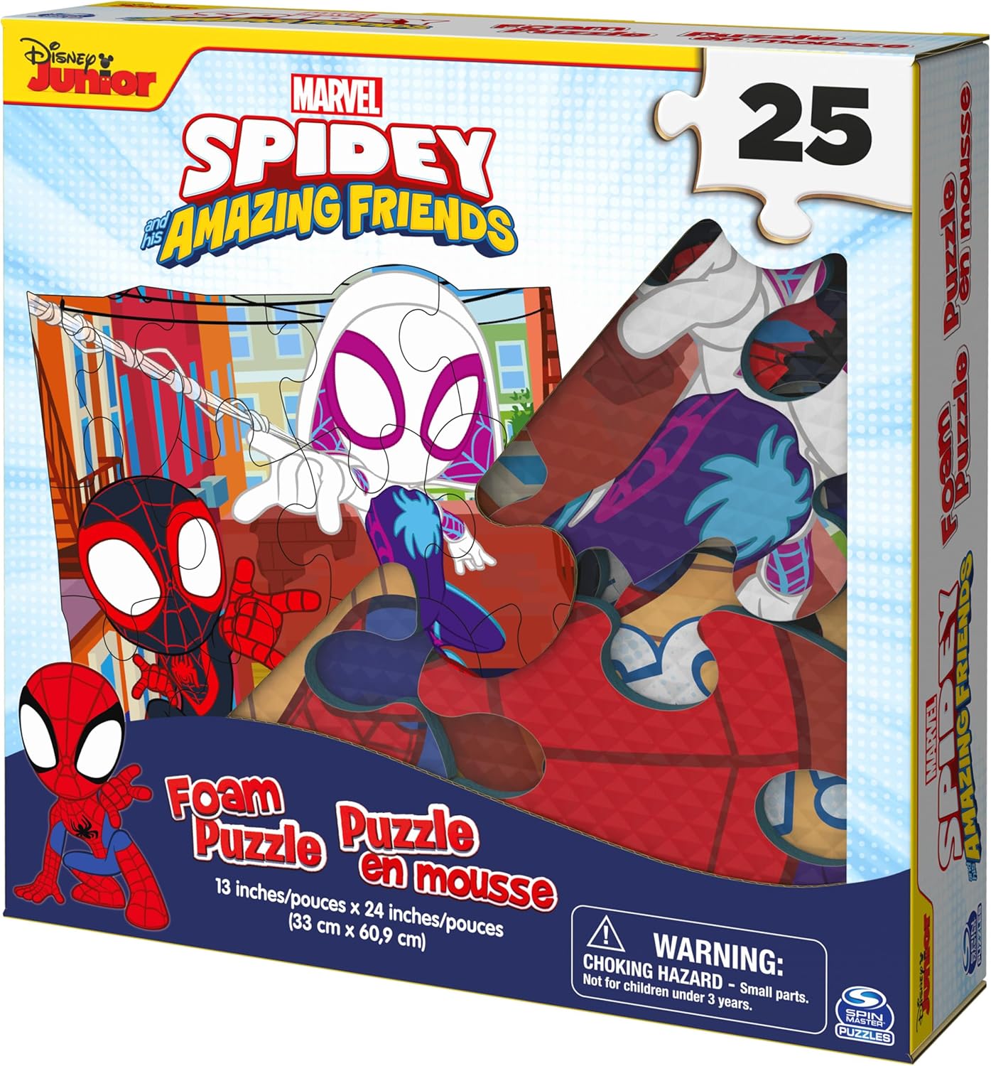 Marvel Spin Master Spidey and His Amazing Friends 25pc Foam Puzzle Mat