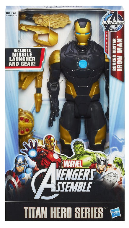 Marvel Avengers Assemble Titan Hero Series Bunker Buster Iron Man Figure