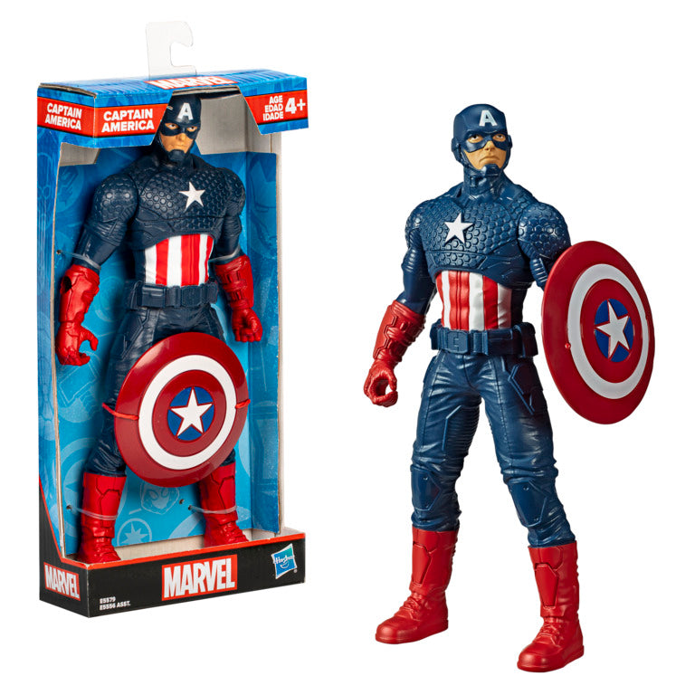 Marvel Basic 9.5 Inch Captain America Figure and Shield Accessory
