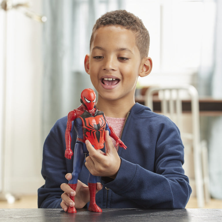 Marvel Titan Hero Series Blast Gear Spider-Man 12-Inch Action Figure with Launcher and Accessories