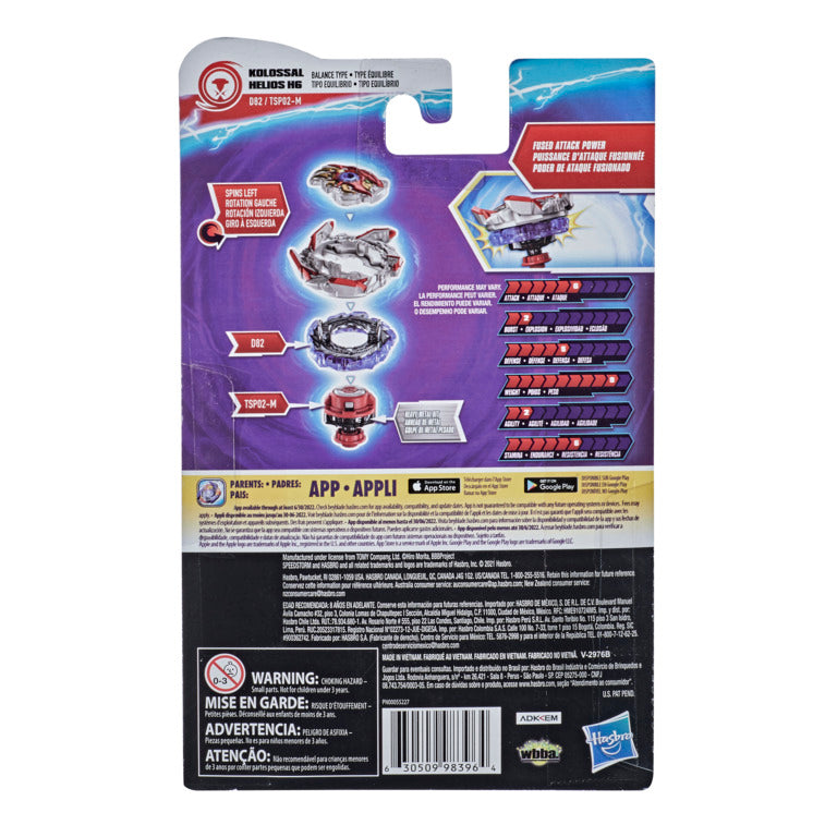 Beyblade Burst Surge Speed Storm Kolossal Helios H6 Starter Pack