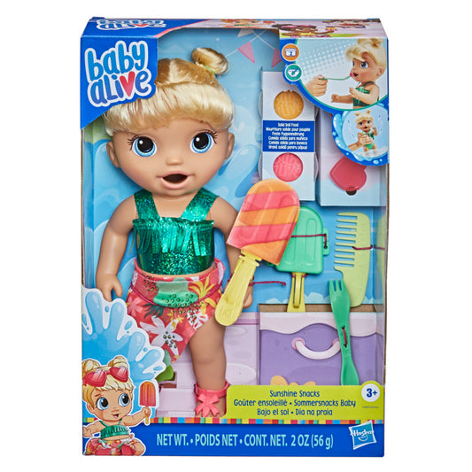 Baby Alive Sunshine Snacks Doll (Blonde Hair)