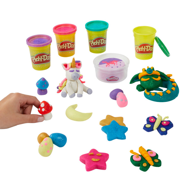 Play-Doh Magical Sparkle Pack for Kids 3 Years and Up with 15 Cans of Non-Toxic Sparkle, Super Shimmer, and Metallic Modeling Compound