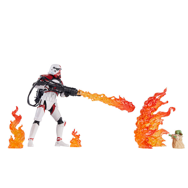 Star Wars The Vintage Collection Incinerator Trooper and Grogu Figure