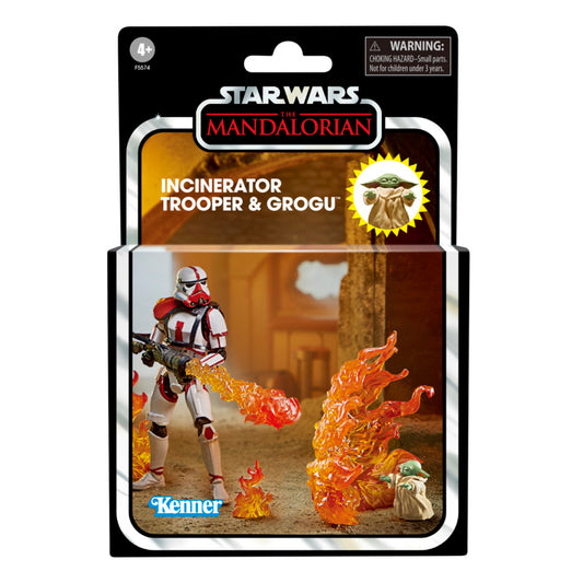 Star Wars The Vintage Collection Incinerator Trooper and Grogu Figure