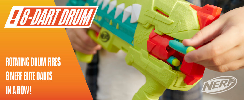 Nerf Dinosquad Armorstrike 8-Dart Drum Blaster