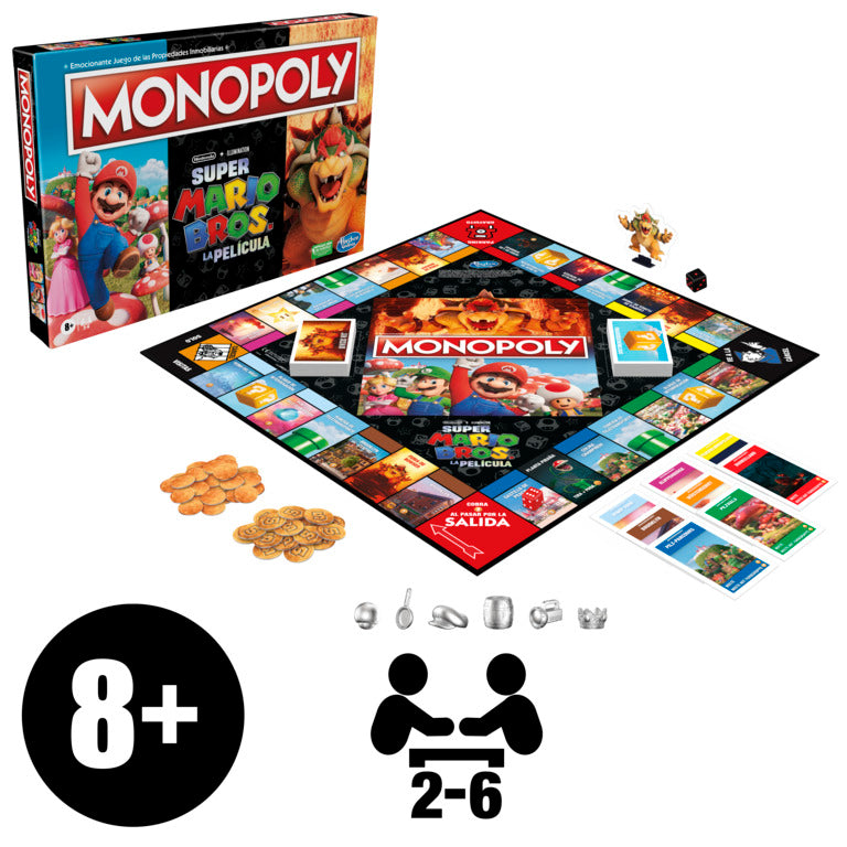 Monopoly Super Mario Bros. La Pelicula (Spanish Version) Board Game