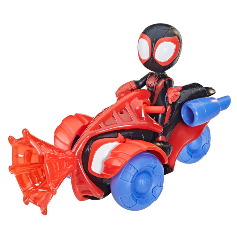 Marvel Spidey and His Amazing Friends Miles Morales Techno Racer Set FFP Packaging