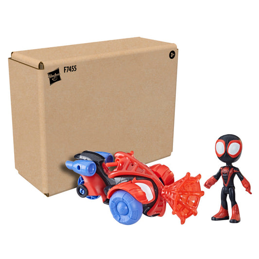 Marvel Spidey and His Amazing Friends Miles Morales Techno Racer Set FFP Packaging