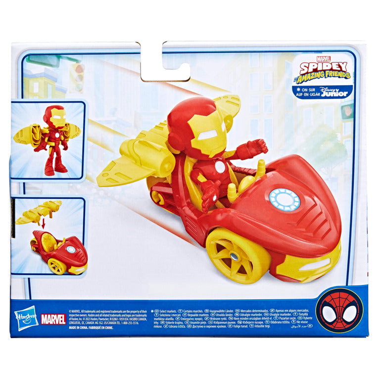 Marvel Spidey and His Amazing Friends Iron Man Racer Set