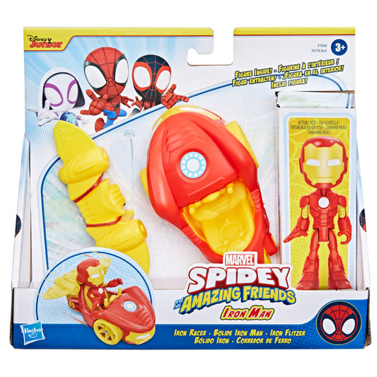 Marvel Spidey and His Amazing Friends Iron Man Racer Set